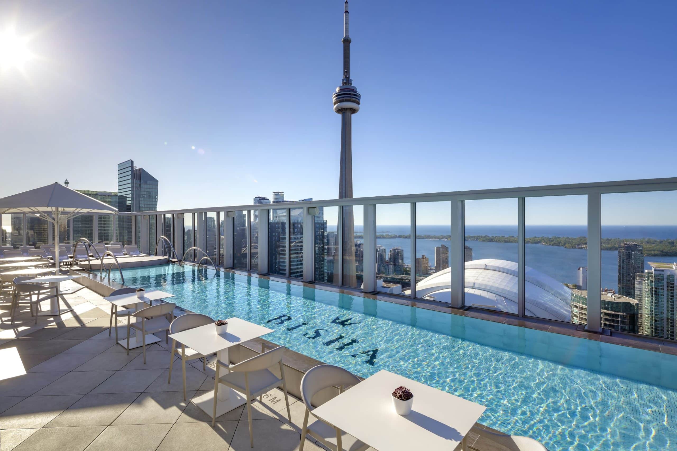 Bisha Rooftop with CN Tower in Background
